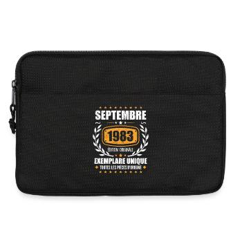 September 1983 Unikat - September 1983 - Laptoptasche 13" - Schwarz - Vorne