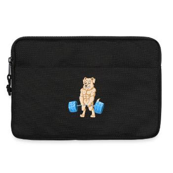 Chien musclé golden retriever Poids de levage - Sacoche pour ordinateur portable 13 pouces - noir - Devant