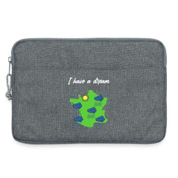 Normandie Sonne Normannische Humor Geschenk - Laptoptasche 13" - Grau meliert - Vorne