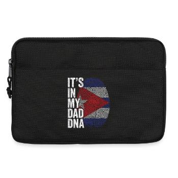Kuba Flagge Cuban Dad Fußabdruck - Laptoptasche 13" - Schwarz - Vorne