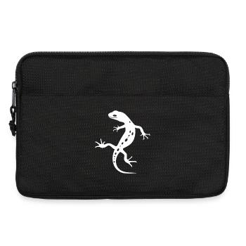Gécko minimaliste silhouettes Salamandre - Sacoche pour ordinateur portable 13 pouces - noir - Devant