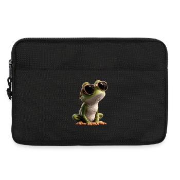 Grenouille Petit Crapaud Grenouille Grenouille Prince Grenouilles - Sacoche pour ordinateur portable 13 pouces - noir - Devant