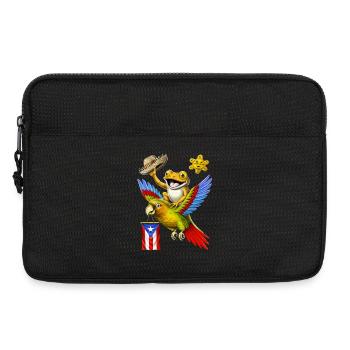 Puerto Rican Coqui Frog - Laptop bag 13" - black - Front