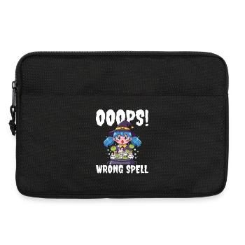 OUPS ! MAUVAIS SORT - SORCIÈRE HALLOWEEN - Sacoche pour ordinateur portable 13 pouces - noir - Devant