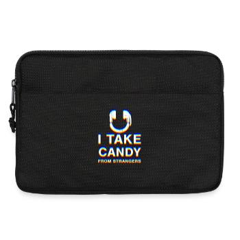 Buntes Spaßmotiv mit Zuckersüßer Botschaft - Laptoptasche 13" - Schwarz - Vorne