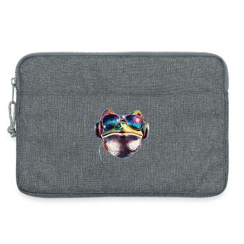 Grenouille Petit Crapaud Grenouille Grenouille Prince Grenouilles - Sacoche pour ordinateur portable 13 pouces - gris chiné - Devant