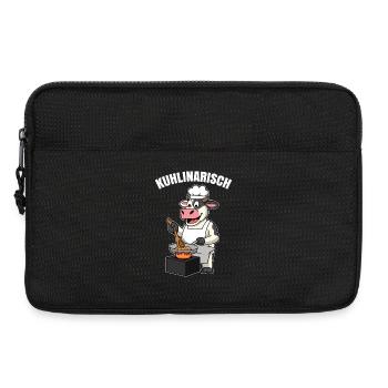 Chef Cow Cooking Cook Cowlinary - Laptop bag 13" - black - Front