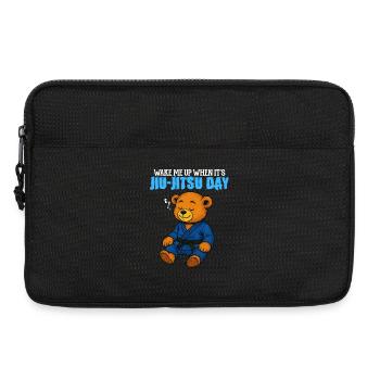 Wake Me Up When it's Jiu-Jitsu Day - BJJ Humor - Laptop bag 13" - black - Front