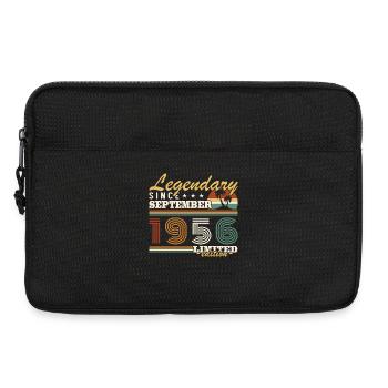 septembre 1956 Vintage Cadeau Anniversaire - Sacoche pour ordinateur portable 13 pouces - noir - Devant