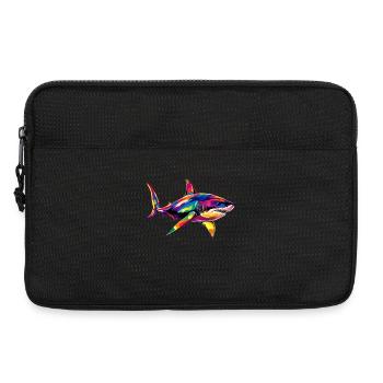 requin requin tigre requin plongeur requins mignons grand requin blanc - Sacoche pour ordinateur portable 13 pouces - noir - Devant