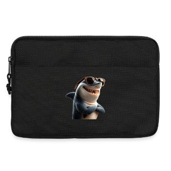 requin requin tigre requin plongeur requins mignons grand requin blanc - Sacoche pour ordinateur portable 13 pouces - noir - Devant