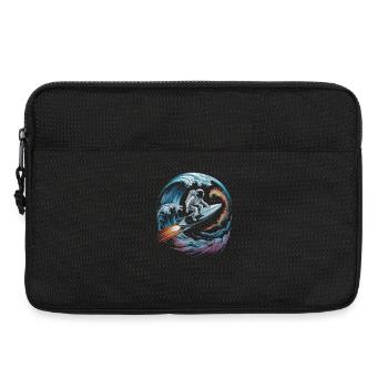 Space surfers in the star storm - Laptop bag 13" - black - Front