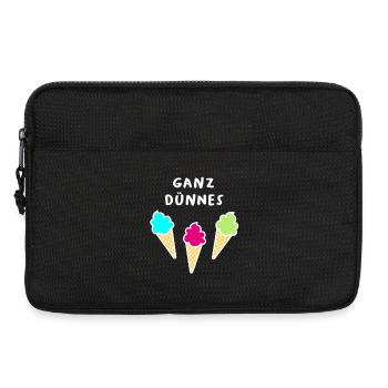 Ganz dünnes Eis coole Quotes Bürohumor Eiscreme - Laptoptasche 13" - Schwarz - Vorne