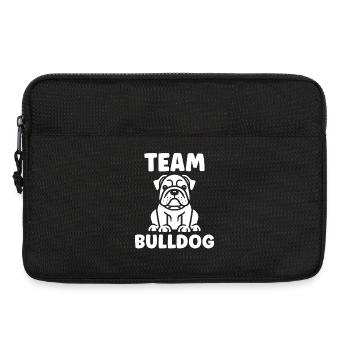 Bulldogge Liebe T-shirt - Laptoptasche 13" - Schwarz - Vorne