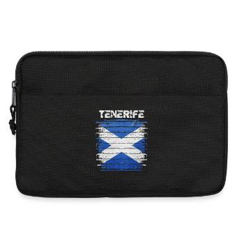 Illustration du drapeau de Tenerife - Sacoche pour ordinateur portable 13 pouces - noir - Devant