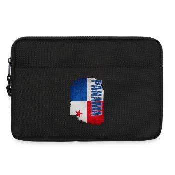 Drapeau panaméen, j’adore le Panama - Sacoche pour ordinateur portable 13 pouces - noir - Devant