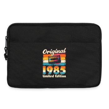 40th Birthday Cassette September Vintage 1985 - Laptop bag 13" - black - Front
