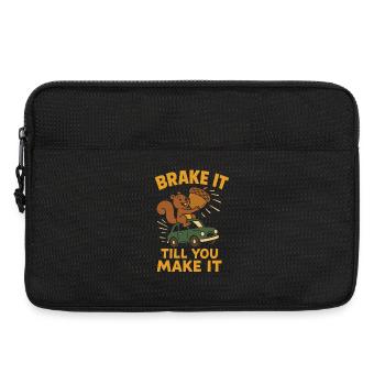 Drôle Amoureux des animaux Écureuil Humour Faune - Sacoche pour ordinateur portable 13 pouces - noir - Devant