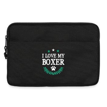 I love my Boxer - Laptop bag 13" - black - Front