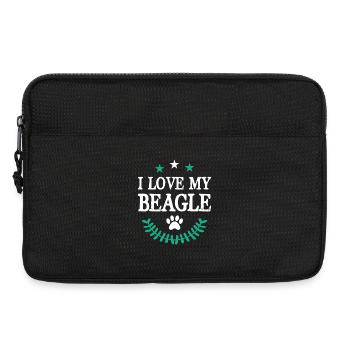 J’adore mon Beagle - Sacoche pour ordinateur portable 13 pouces - noir - Devant