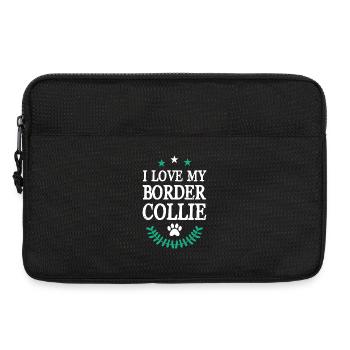 BORDER_COLLIE - Sacoche pour ordinateur portable 13 pouces - noir - Devant