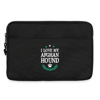 I Love my Afghan Hound - Laptoptasche 13" - Schwarz - Vorne