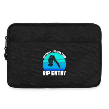 Kunstspringen Turmspringer Sprungbrett - Laptoptasche 13" - Schwarz - Vorne