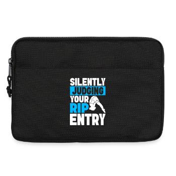 Kunstspringen Turmspringer Sprungbrett - Laptoptasche 13" - Schwarz - Vorne
