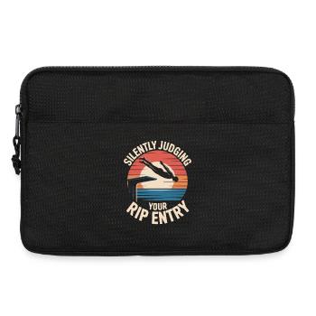Kunstspringen Turmspringer Sprungbrett - Laptoptasche 13" - Schwarz - Vorne