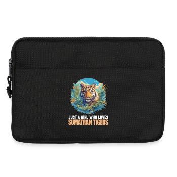 Sumatra-Tiger - Laptoptasche 13" - Schwarz - Vorne