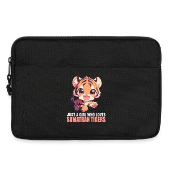 Sumatra-Tiger - Laptoptasche 13" - Schwarz - Vorne