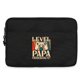 Gambler Dad LEVEL DAD UNLOCKED Retro Funny - Laptop bag 13" - black - Front