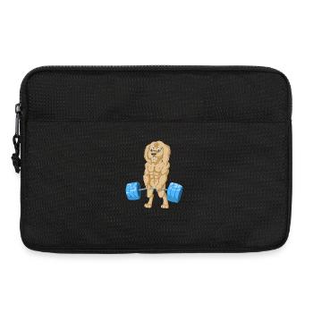 Fort Golden Doodle Chien Levage Poids Fitness - Sacoche pour ordinateur portable 13 pouces - noir - Devant
