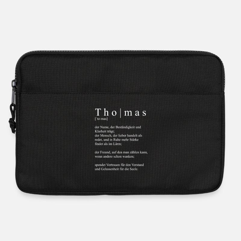 Thomas Definition Typografie  - Laptoptasche 13" - Schwarz