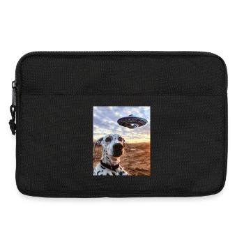 Dalmatian Selfie UFO - Laptop bag 13" - black - Front