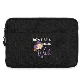 Labrador Halloween Witches don't be a basic witch - Laptop bag 13" - black - Front