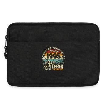 30e anniversaire Millésime septembre 1995 - Sacoche pour ordinateur portable 13 pouces - noir - Devant