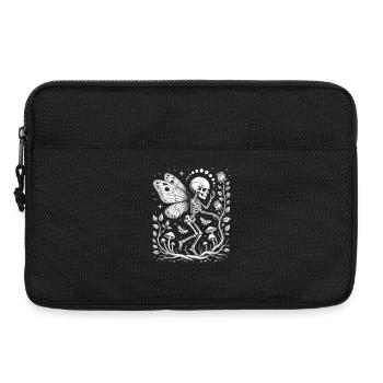 Gothic Skelett Fee mit Mondphasen - Laptoptasche 13" - Schwarz - Vorne