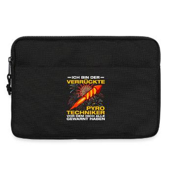 Verrückte Pyrotechniker Böllern Feuerwerk - Laptoptasche 13" - Schwarz - Vorne
