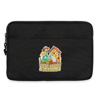 Gärtnerin mit Herz und Blumen - Laptoptasche 13" - Schwarz - Vorne