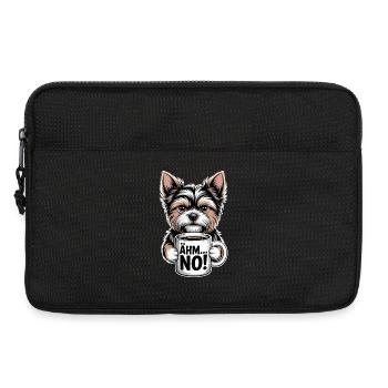 Yorkshire Terrier Café Buddy Chien avec Humour - Sacoche pour ordinateur portable 13 pouces - noir - Devant