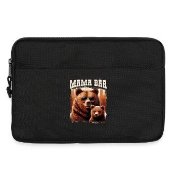 Mama Bär Muttertag Mutter Elternteil Mama Bear - Laptoptasche 13" - Schwarz - Vorne