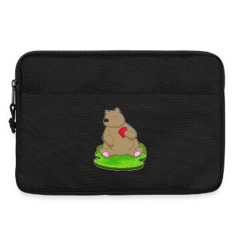 Bear Poker Cartes de poker - Sacoche pour ordinateur portable 13 pouces - noir - Devant