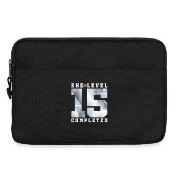 15e anniversaire de mariage - Sacoche pour ordinateur portable 13 pouces - noir - Devant