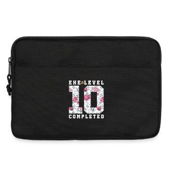 10e anniversaire de mariage - Sacoche pour ordinateur portable 13 pouces - noir - Devant