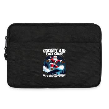Skiing Skiers Winter sports - Laptop bag 13" - black - Front