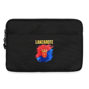 Conception des armoiries de l’île de Lanzarote - Sacoche pour ordinateur portable 13 pouces - noir - Devant