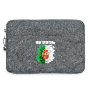 Fuerteventura Flag Design - Laptop bag 13" - heather grey - Front