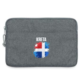 Colorful Scandinavian Flag Art - Laptop bag 13" - heather grey - Front