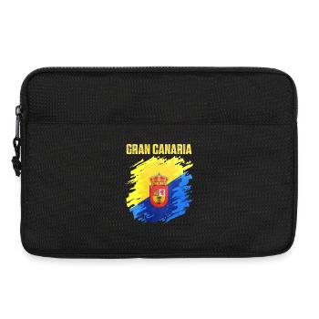 Kraftvolles Gran Canaria Vereinswappen - Laptoptasche 13" - Schwarz - Vorne